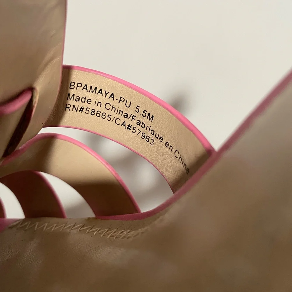 BP Amaya Barbie Bubblegum Pink Platform Sandals Bratz Chunky Fisherman Huarache‎